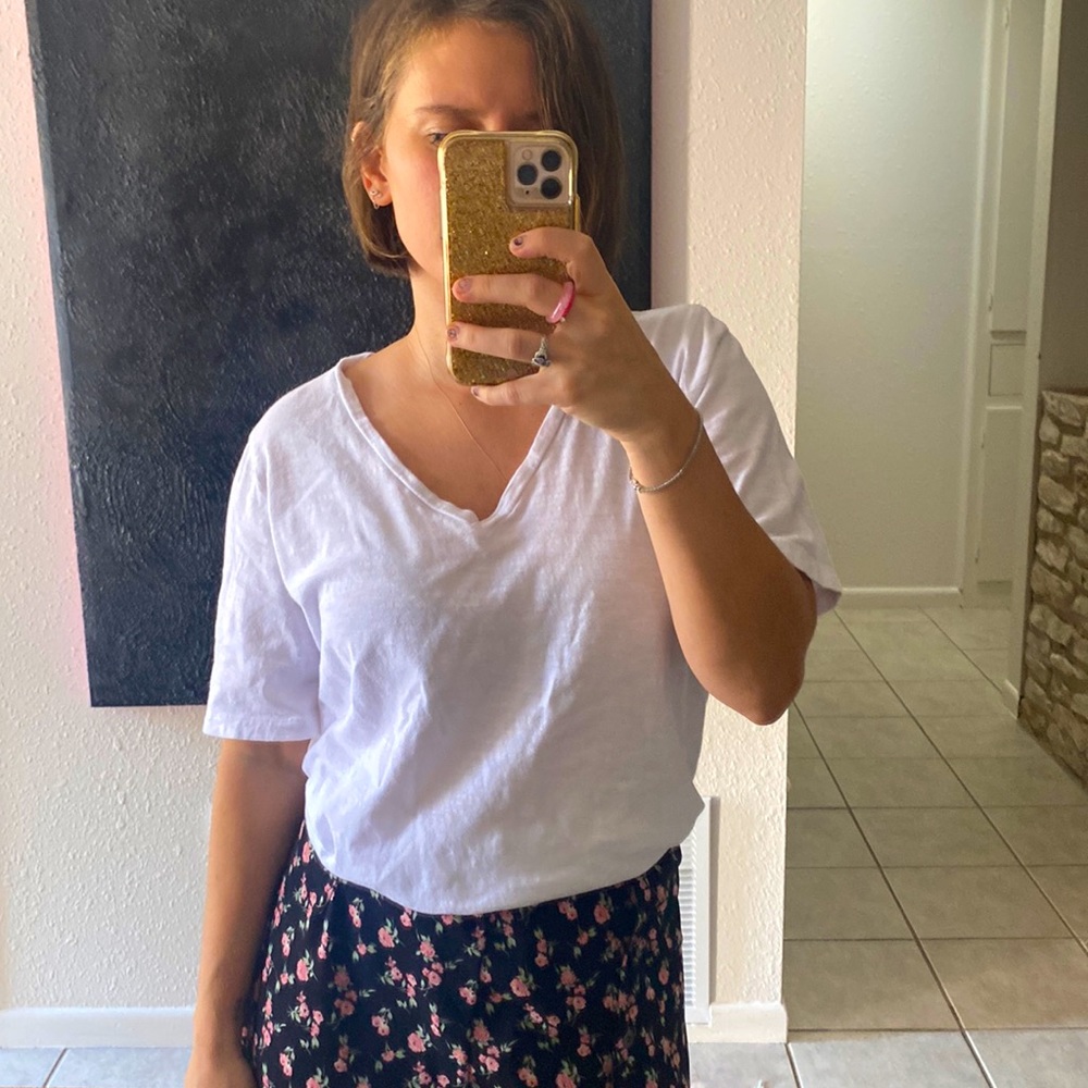 Eileen Fisher boxy white t